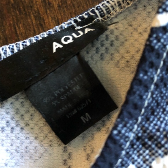 Aqua blue and white floral mini dress - Picture 2 of 5